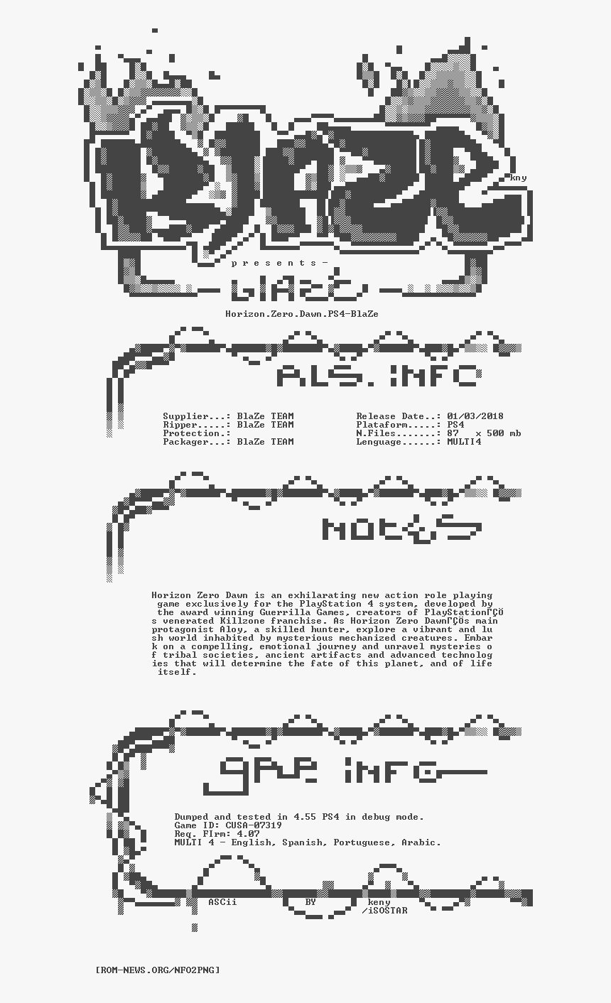 Horizon - Zero - Dawn - Ps4-blaze - Monochrome, HD Png Download