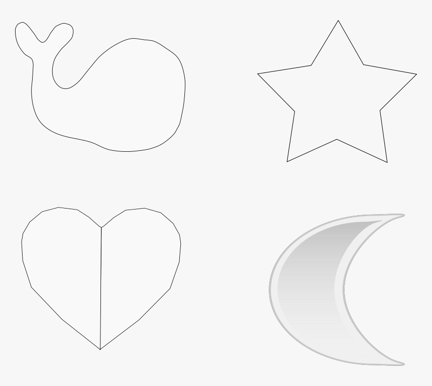 Star Silhouette - Heart, HD Png Download