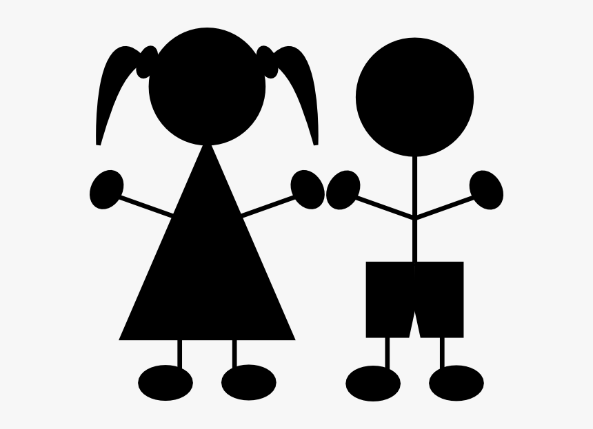 Silhouette Kid Clipart, HD Png Download