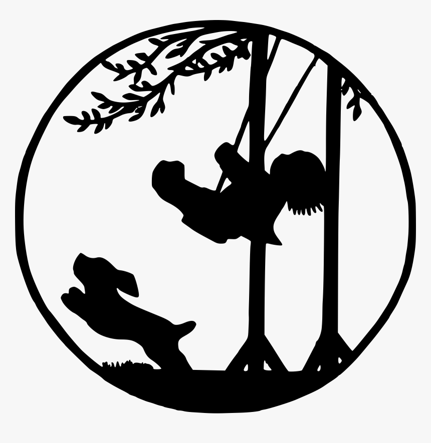 Child On Swing Clip Arts - Cute Stencils, HD Png Download