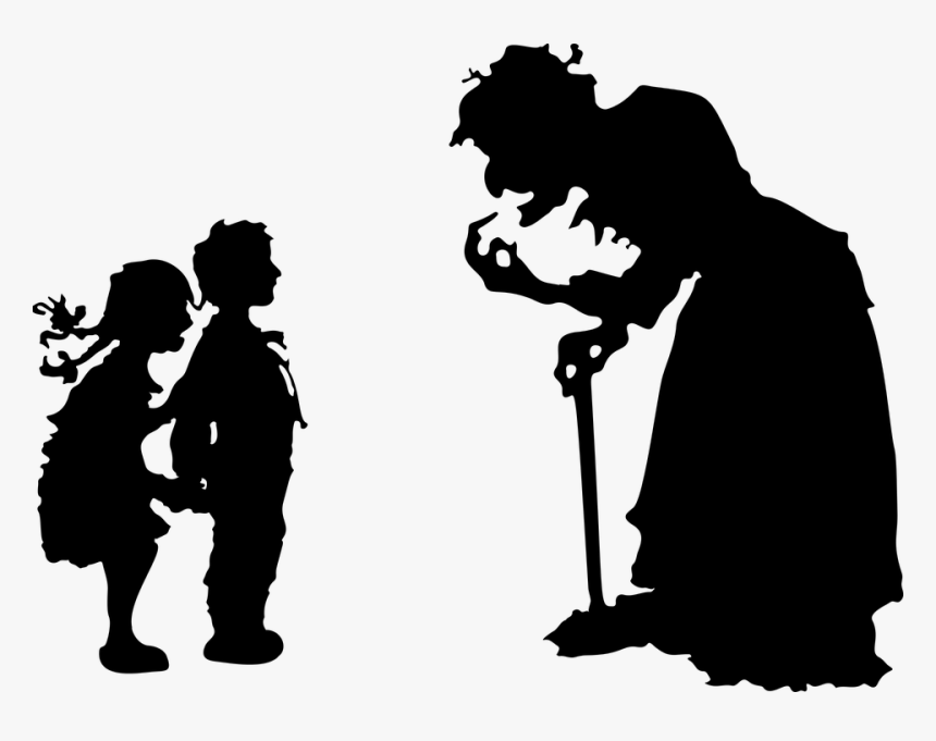 Witch, Woman, Silhouette, Hansel, Gretel, Children - Hansel And Gretel Shadow, HD Png Download