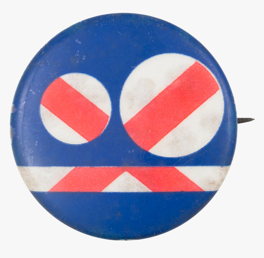 Blue Over Red Lines Vote Art Button Museum - Circle, HD Png Download