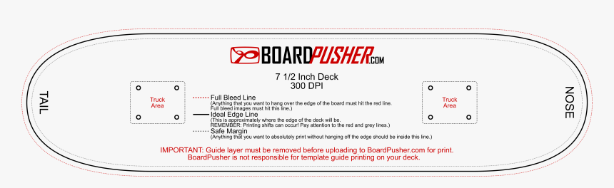 Transparent Red Lines Png - Skateboard Graphic Template, Png Download