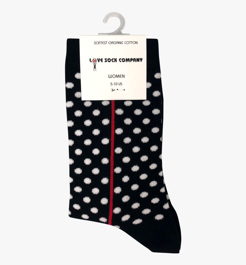 Red Line Navy Socks - Polka Dot Paper Bags, HD Png Download