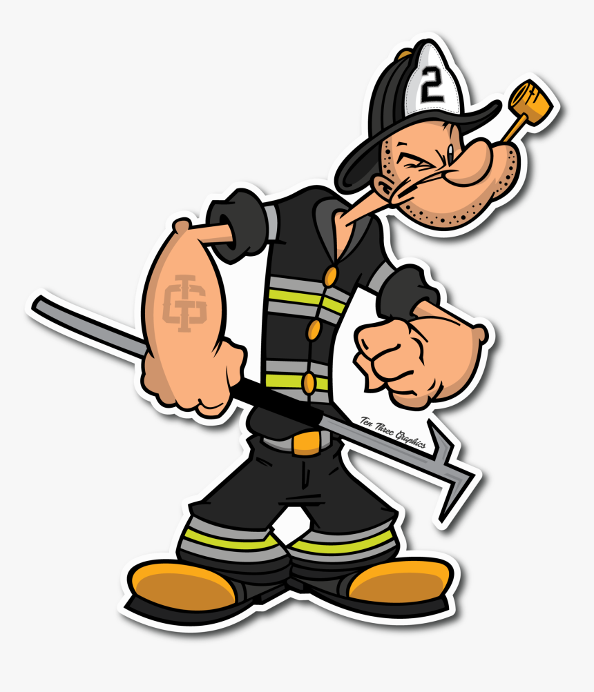 Popeye Firefighter, HD Png Download