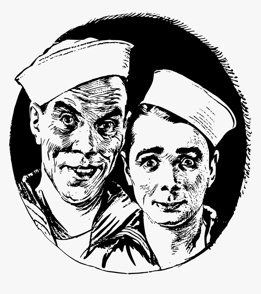 Two Sailors Clip Arts - Sailors Png, Transparent Png