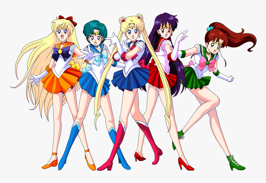 Transparent Sailor Mercury Png - Sailor Mercury And Sailor Moon, Png Download