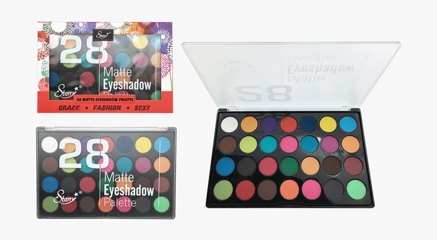 28 Matte Eyeshadow Palette, HD Png Download