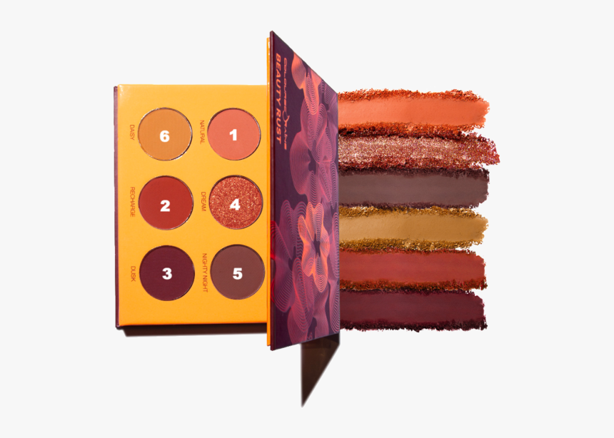 Rust Eyeshadow Numbered Tutorial - Eye Shadow, HD Png Download