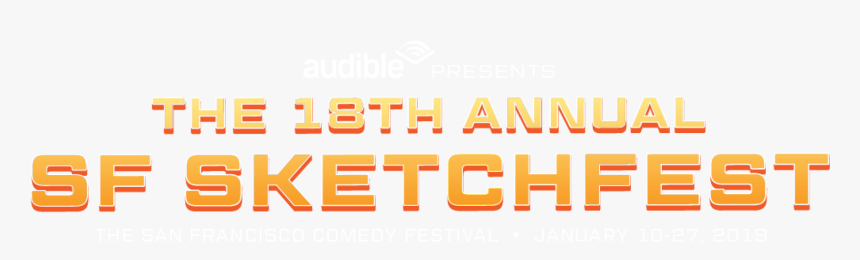San Francisco Sketchfest Logo Lockup - Orange, HD Png Download