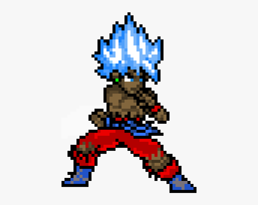 Goku Ssj Pixel Art, HD Png Download