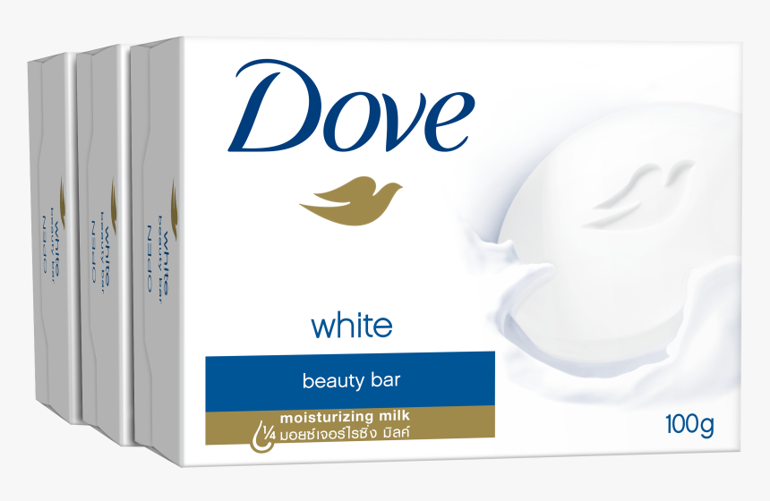 Dove White Beauty Bar 100g - Dove White Beauty Bar Moisturizing Milk, HD Png Download
