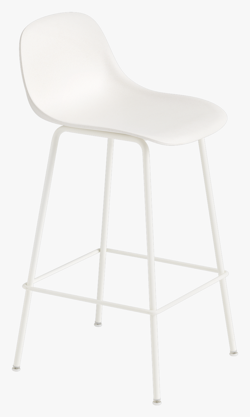 23684 Fiber Bar Stool Wback Tube H65 Whitewhite 1503418742 - Muuto Fiber Bar Stool, HD Png Download