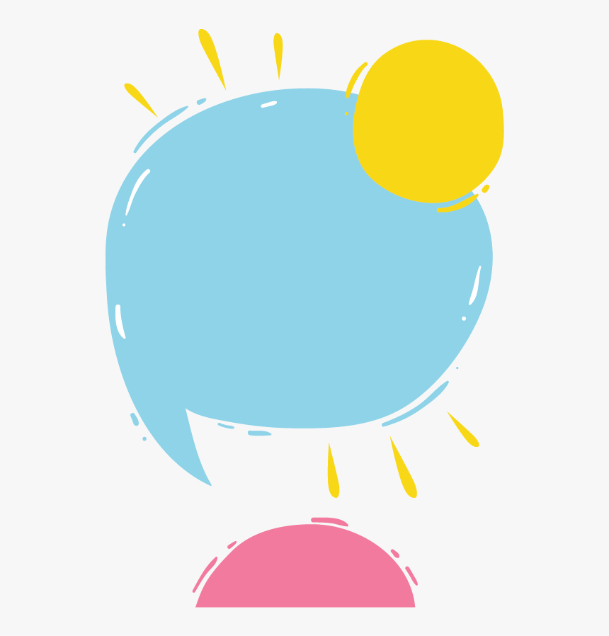 Down Pink Blue Balloon Yellow Round Book Banner - Circle, HD Png Download