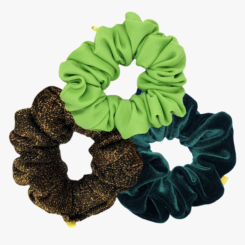 Transparent Background Green Scrunchie Png, Png Download