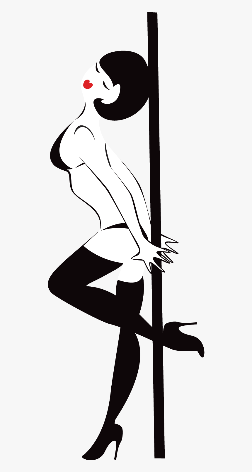 Pole Dance Silhouette Png - Pole Dance Clipart, Transparent Png