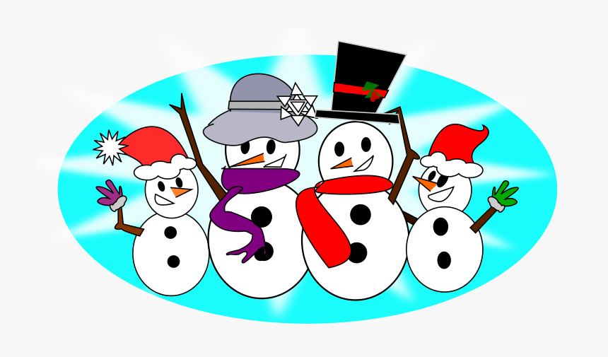 Snowman Family Clipart Clipartlook - Snowman Family Clip Art, HD Png Download