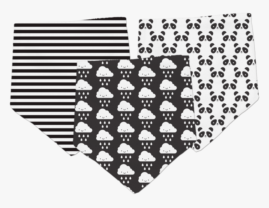 Kawaii Bandana Bibs 3-pack - Illustration, HD Png Download