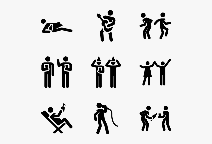 Birthday Pictograms - Daily Activities Png, Transparent Png