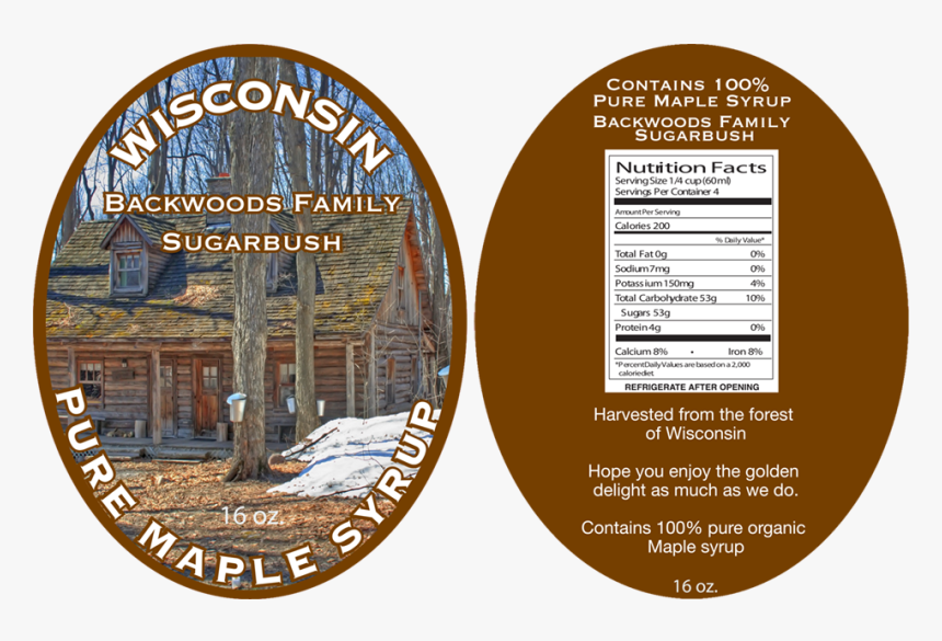 Backwoods Family Sugarbush - Label, HD Png Download