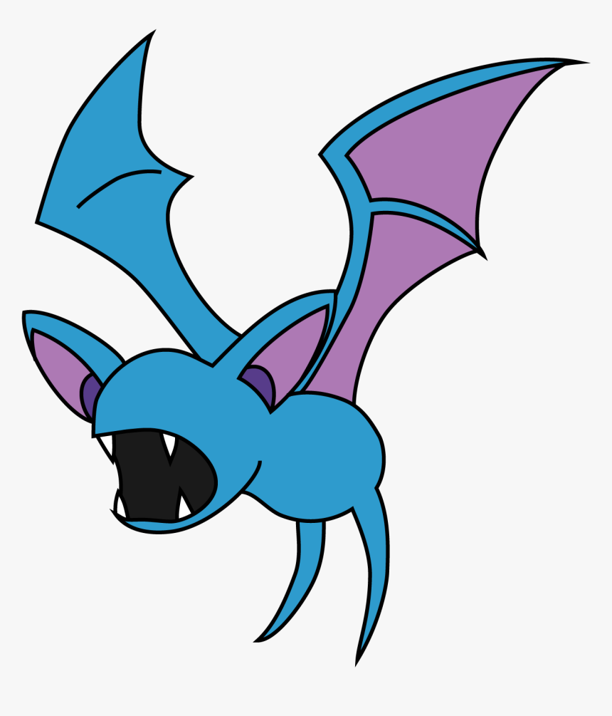 Pokemon Zubat Art Png, Transparent Png