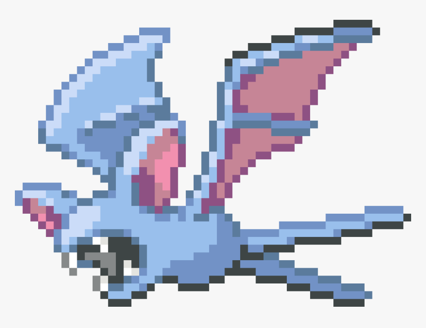 Pokemon Pixel Art Zubat, HD Png Download