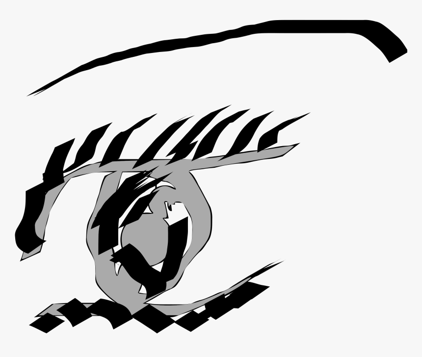 Childish Calligraphy Eye Clip Arts - Illustration, HD Png Download