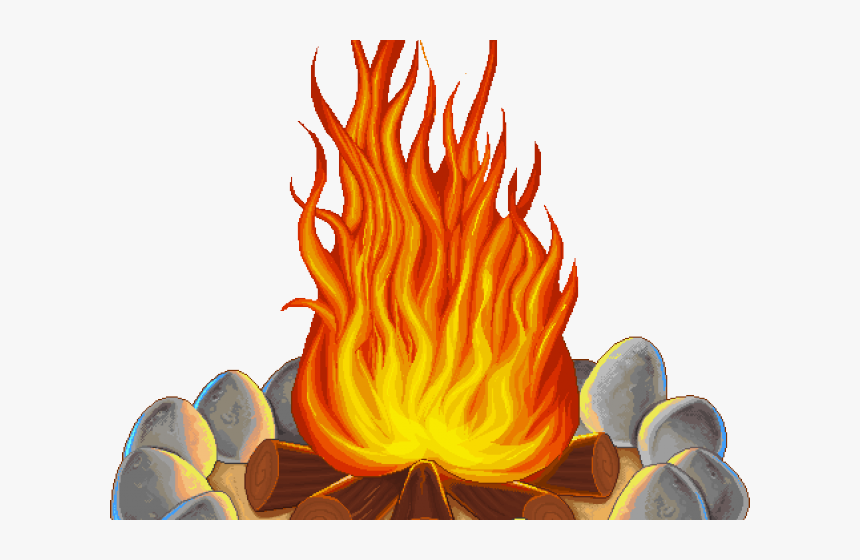 Camp Fire Clipart Free - Sao Joao Fogueira Desenho, HD Png Download