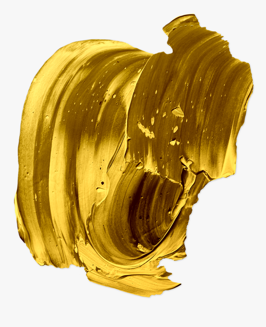 Gold Art Paint Png, Transparent Png