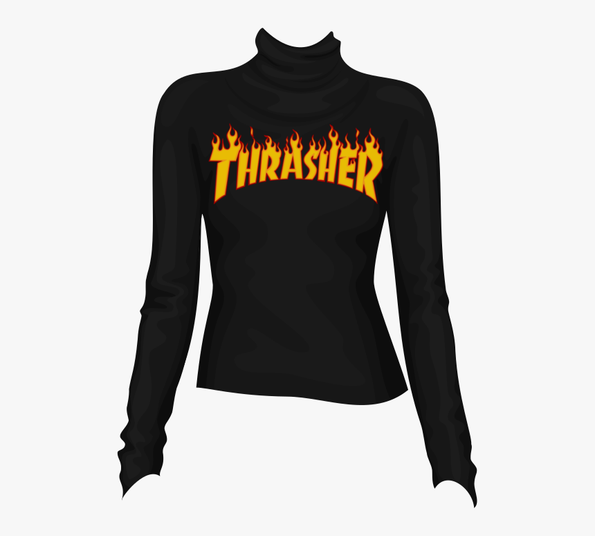 Long-sleeved T-shirt, HD Png Download