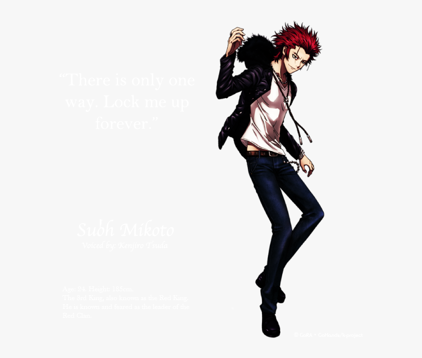 Suoh Mikoto - K Project Evil King, HD Png Download