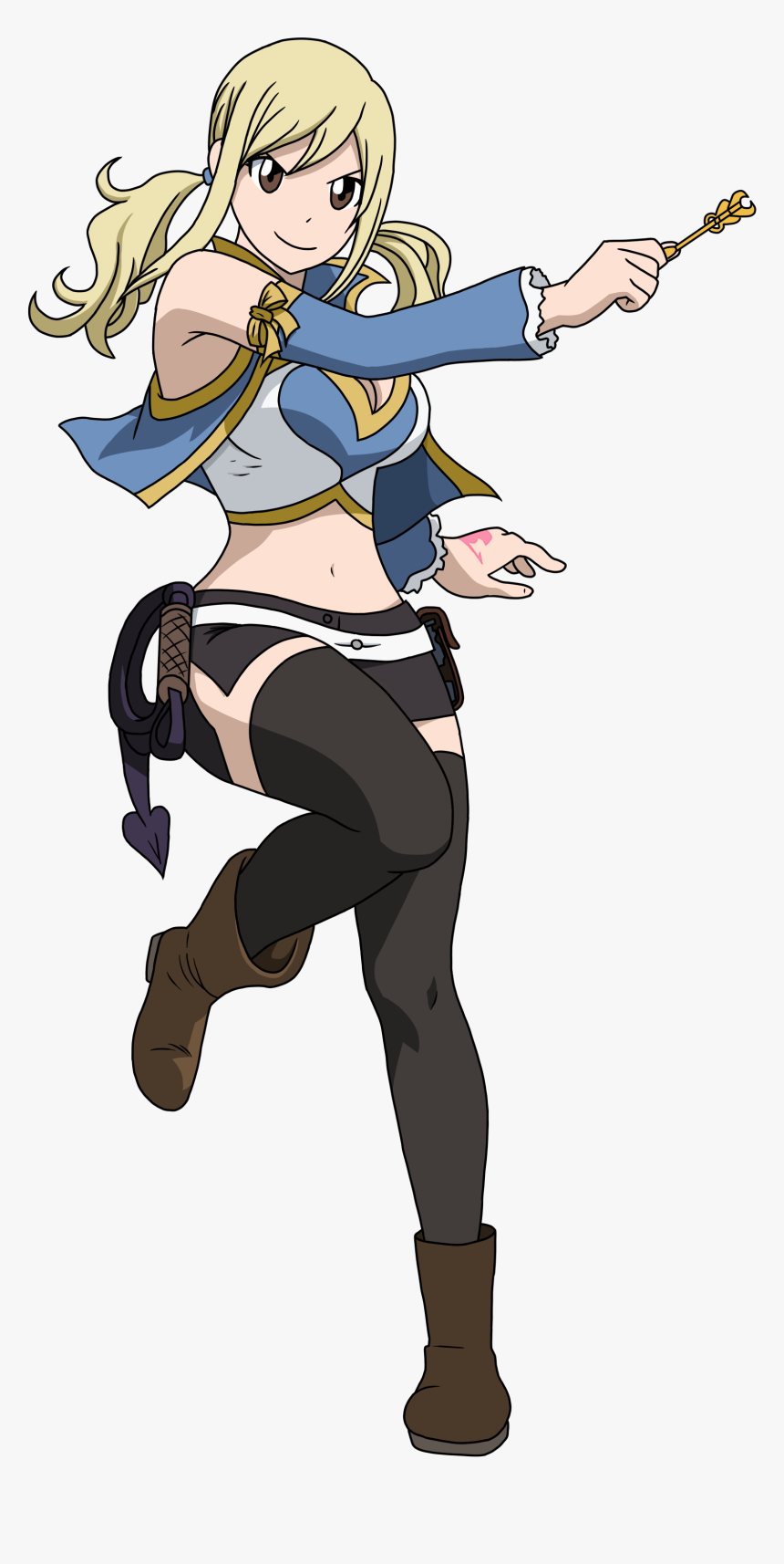 Lucy Heartfilia Drawing Full Body , Png Download - Fairy Tail Lucy Drawing, Transparent Png