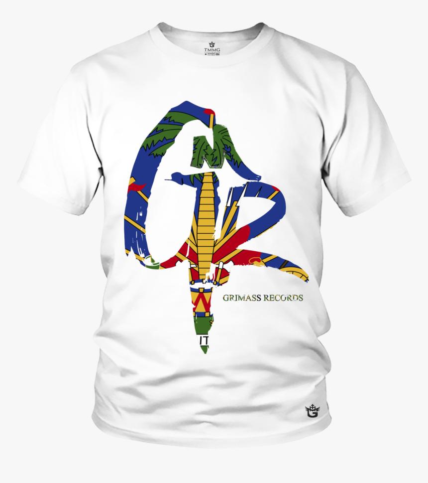 Grimass Logo Haitian Flag T-shirt By Tmmg - Jesus The Way The Truth And The Life Shirt, HD Png Download