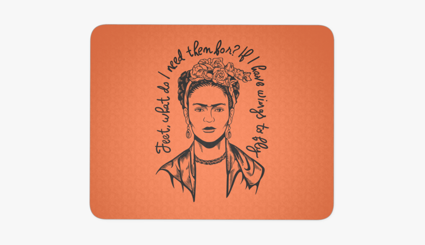 Frida Kahlo Mousepad - Label, HD Png Download