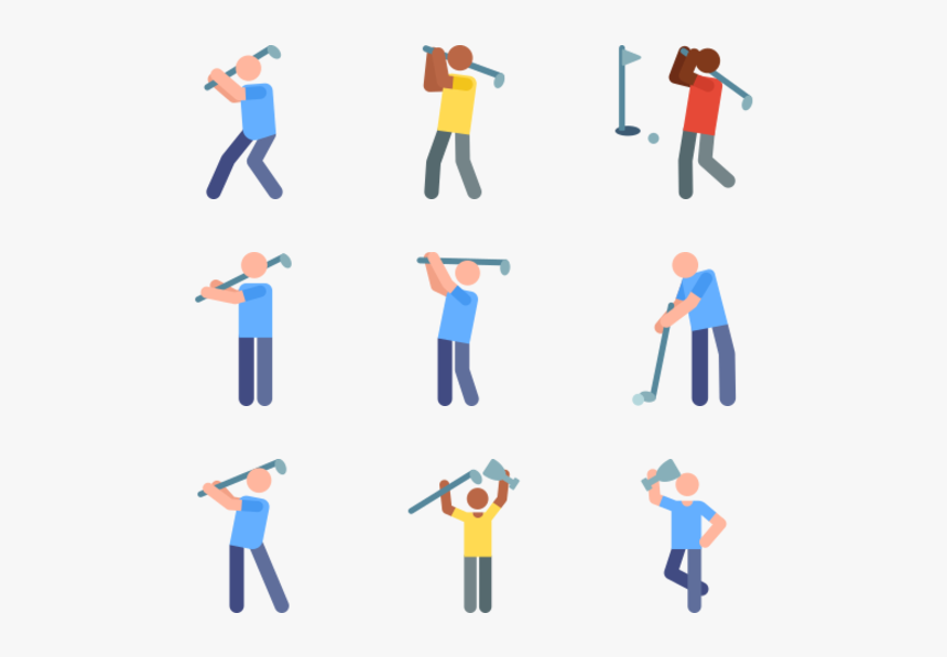 Golf - Golf Man Icon Png, Transparent Png