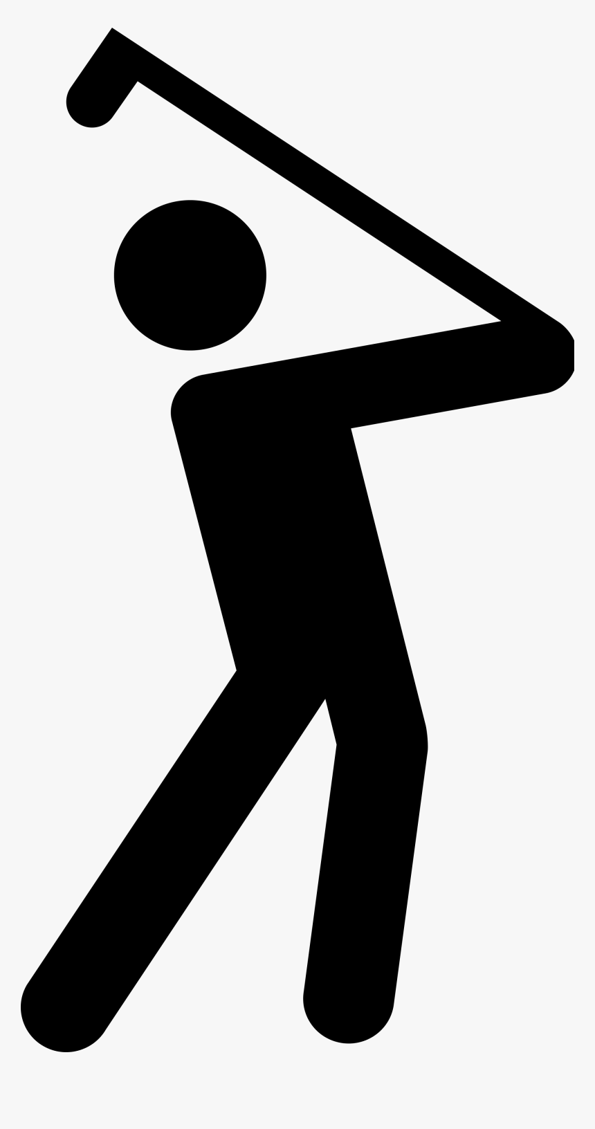 Whitew Golf Icon Png - Portfolio In Physical Education, Transparent Png