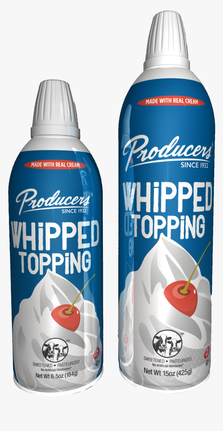 Aerosol Whipped Topping - Plastic Bottle, HD Png Download