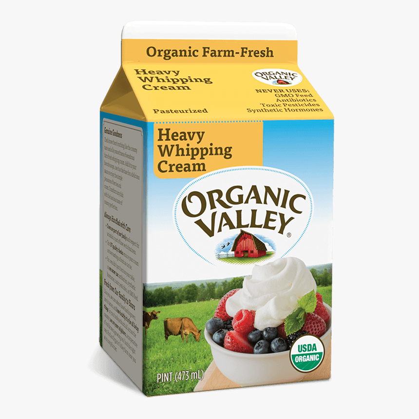 Organic Valley Heavy Whipping Cream, HD Png Download