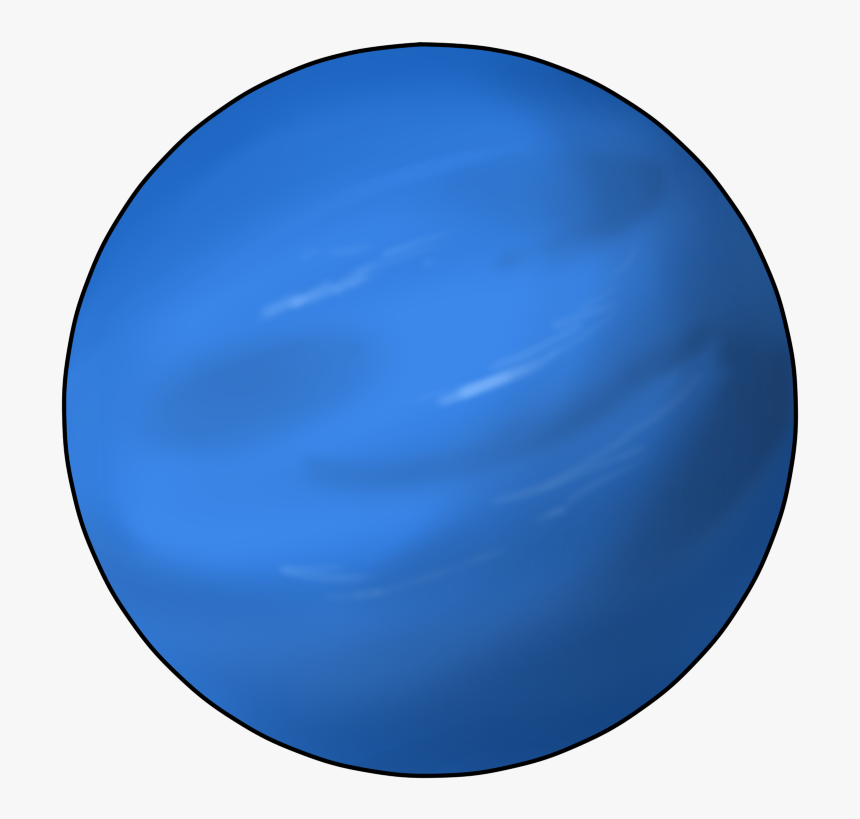 Full Blue Moon Clipart - Planet Neptune Clipart, HD Png Download