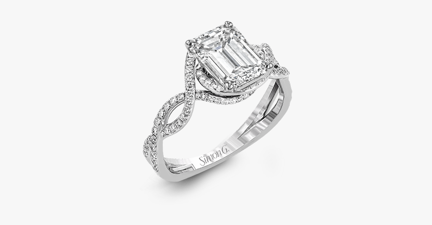 18k White Gold Engagement Ring The Diamond Shop, Inc - Engagement Ring, HD Png Download