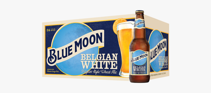 Blue Moon Belgian Wheat Ale - Beer Bottle, HD Png Download