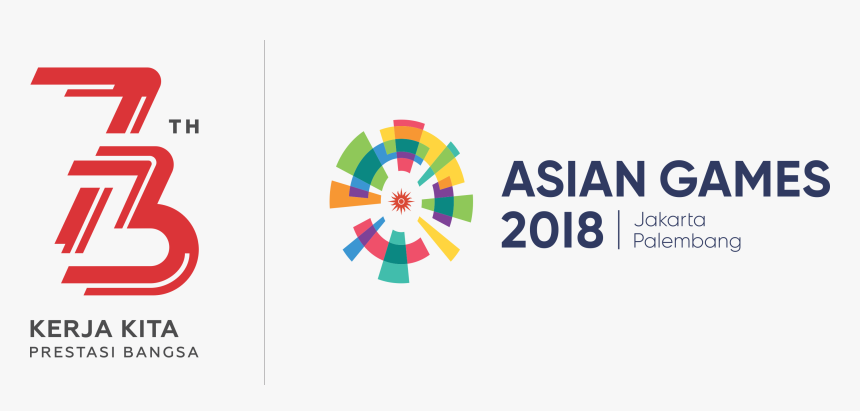Logo Hut Ri Ke-73 Dan Asian Games - Logo 73 Tahun Indonesia, HD Png Download