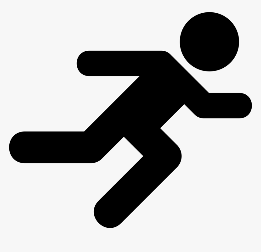 Human Behavior,silhouette,area - Running Man Symbol Png, Transparent Png