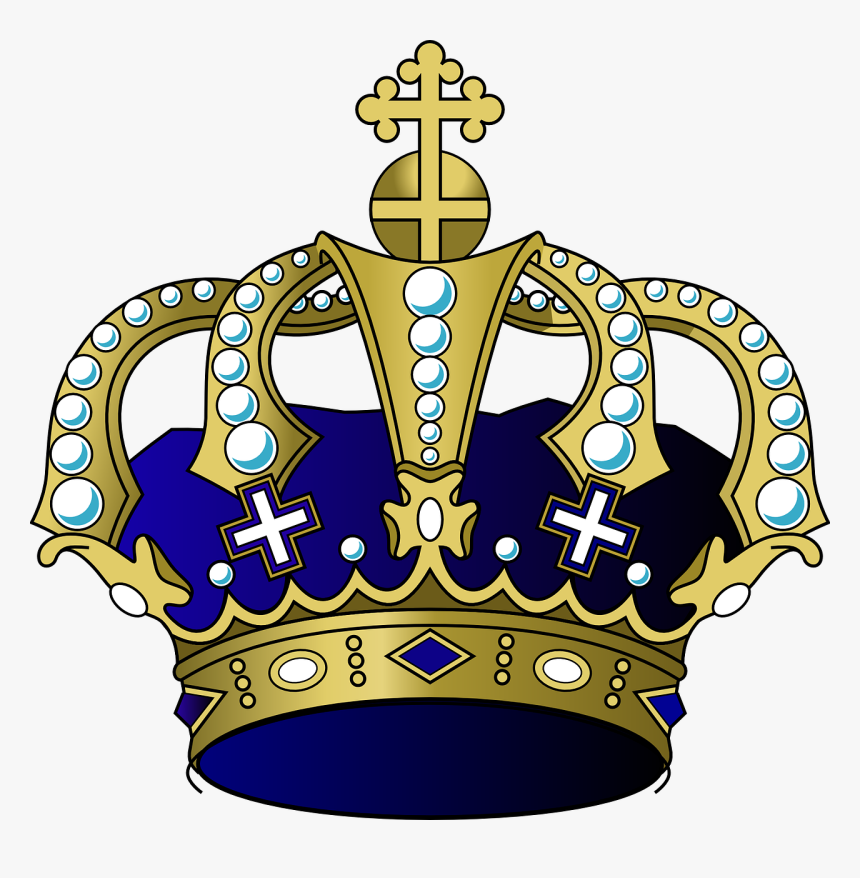 Purple And Gold Crown Png, Transparent Png