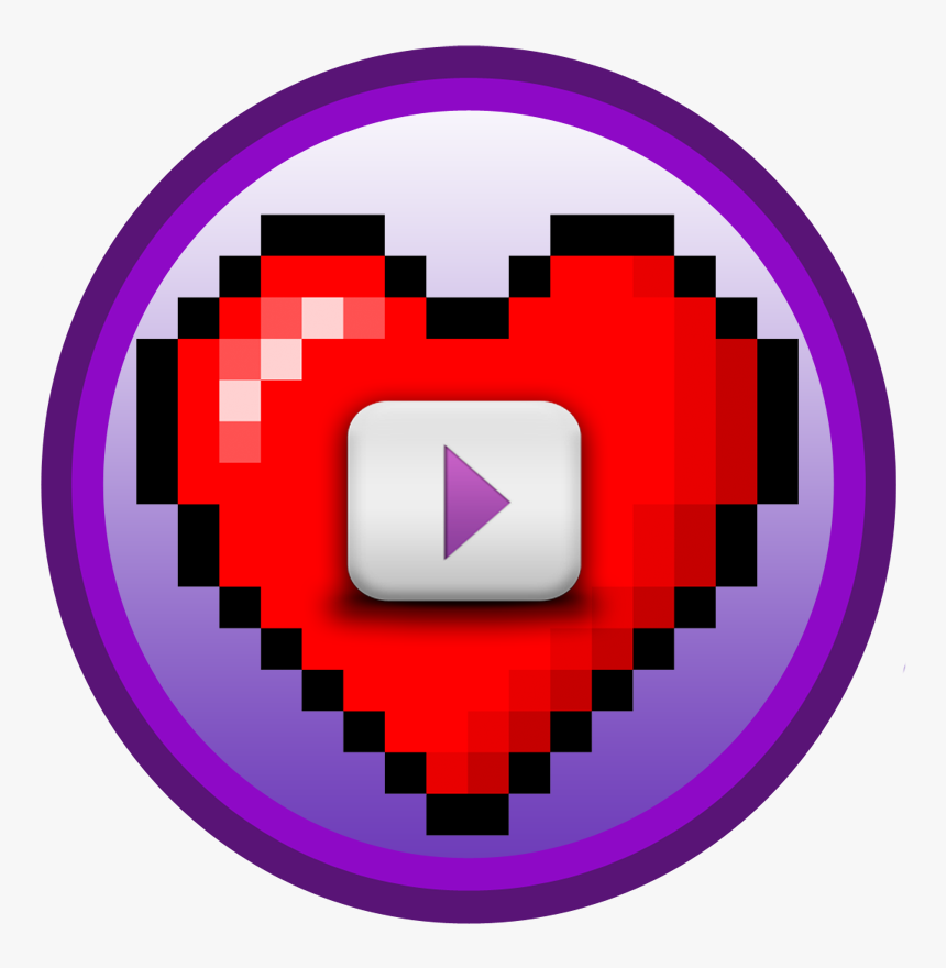 - 8 Bit Heart Png - Pixelated Heart, Transparent Png
