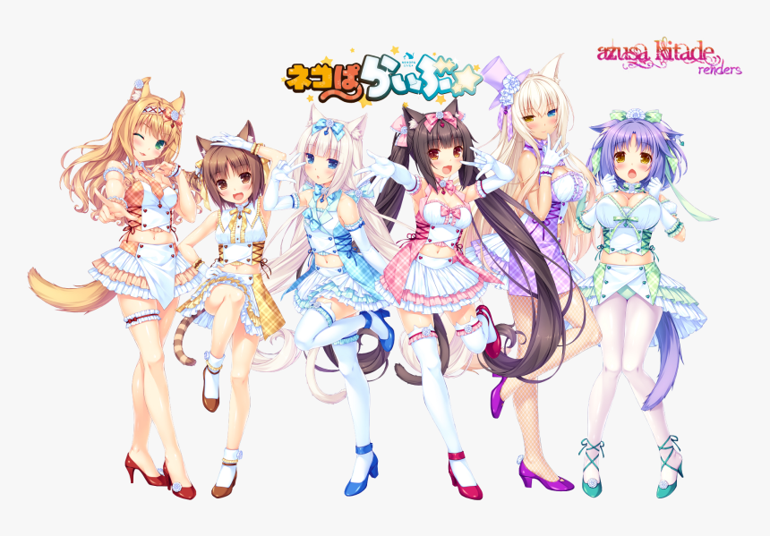 Nekopa Live Renders Nekopara Clothing Anime Cartoon - Nekopara Live, HD Png Download