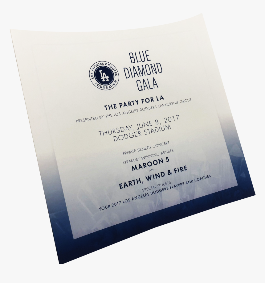 Postcard, Save The Date Print Sample - Los Angeles Dodgers, HD Png Download