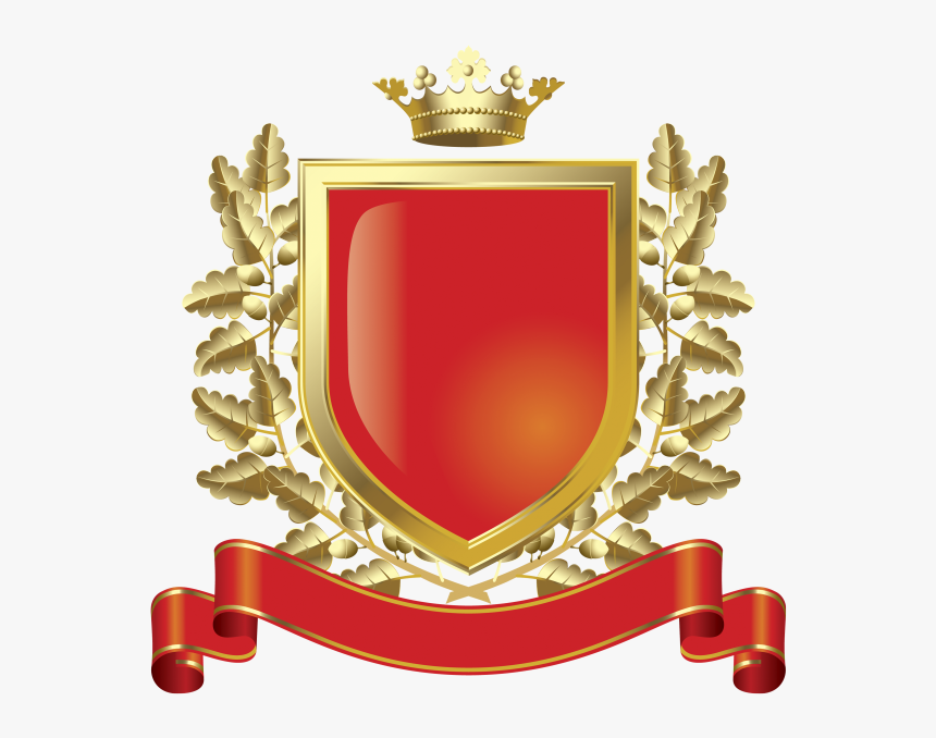 Золотая Корона, Золотой Щит, Золотой Венок, Лента, - Lord Of Glencoe Coat Of Arms, HD Png Download