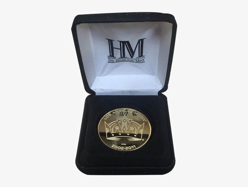 La Kings 50th Anniversary Shield Gold Minted Coin - Silver, HD Png Download