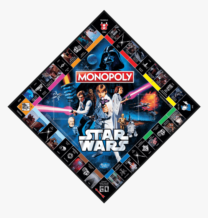 Star Wars Monopoly 40th Anniversary Edition - 40th Anniversary Star Wars Monopoly, HD Png Download